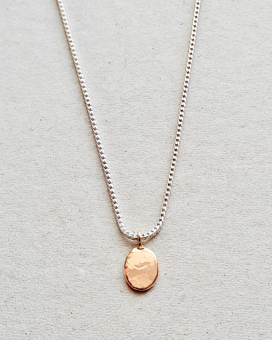 mini shield necklace 10k gold