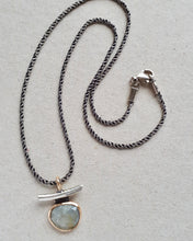 Load image into Gallery viewer, talisman necklace - sapphire + 10k gold

